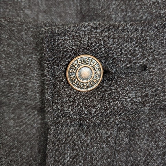 Levi's Vintage 977 Button 100% Dracon Polyester Bootcut Pants Size 42 - Picture 10 of 10